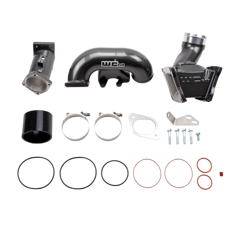 Wehrli 07.5-10 GM Duramax LMM 3in Y-Bridge Kit - Gun Metal - WCF100164-GM