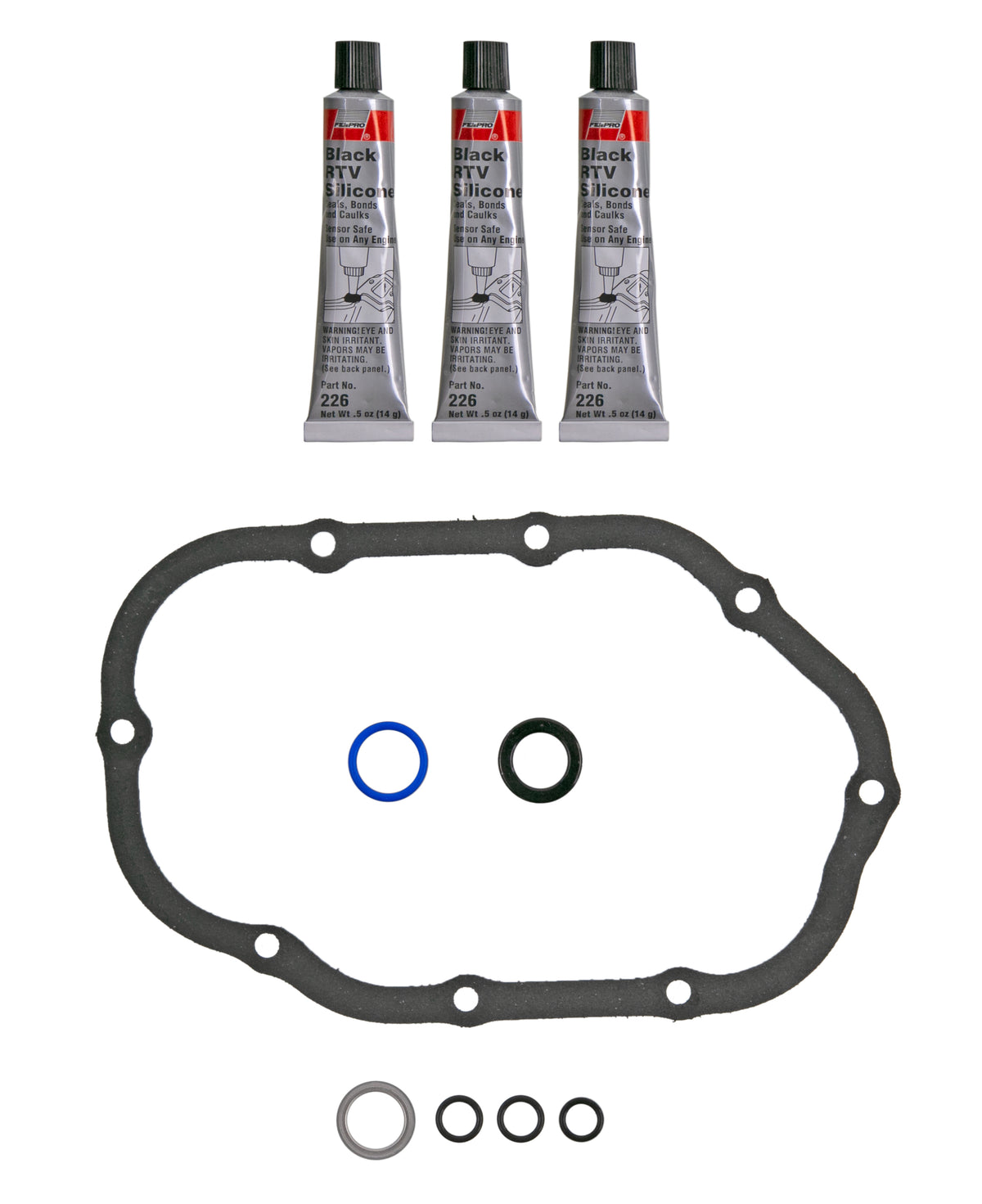 Fel-Pro Subaru Outback OS 30895 Engine Oil Pan Gasket Set 8 Bolt Hole One Piece Gasket - OS30895 for 2010-2012 Subaru Outback - front view