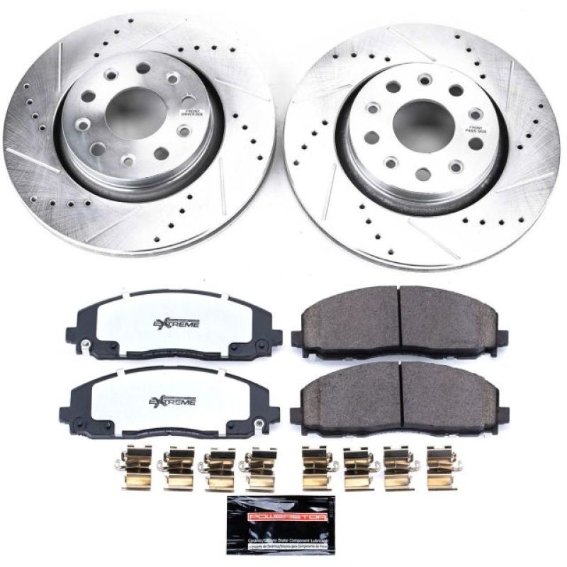 Power Stop 18-19 Jeep Wrangler Front Z36 Truck & Tow Brake Kit - K7940-36