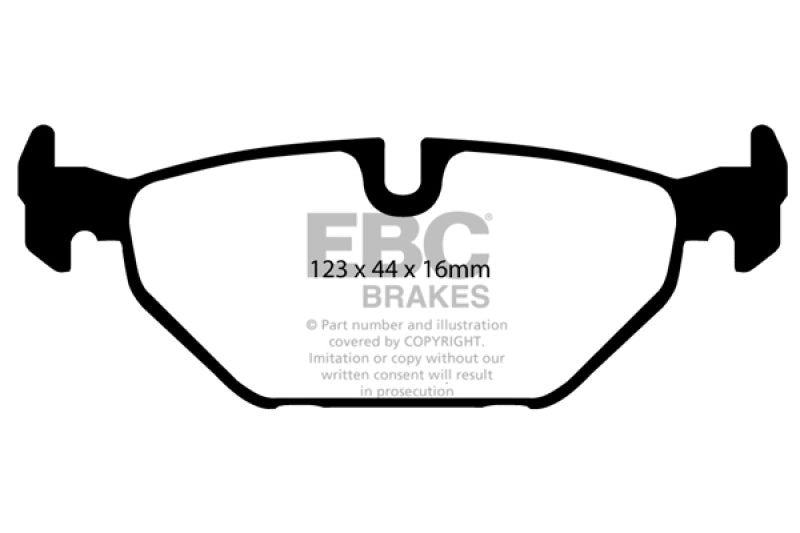 EBC 99-01 Saab 9-5 2.3 Turbo (Aero) Ultimax2 Rear Brake Pads - UD7631