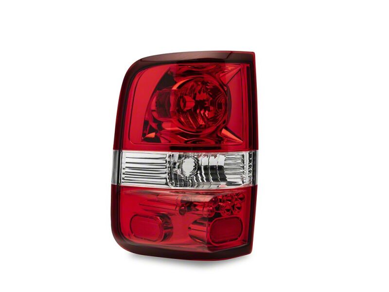 Raxiom 04-08 Ford F-150 Styleside OEM Style Tail Lights- Chrome Housing- Red Lens - T542868 - close-up view
