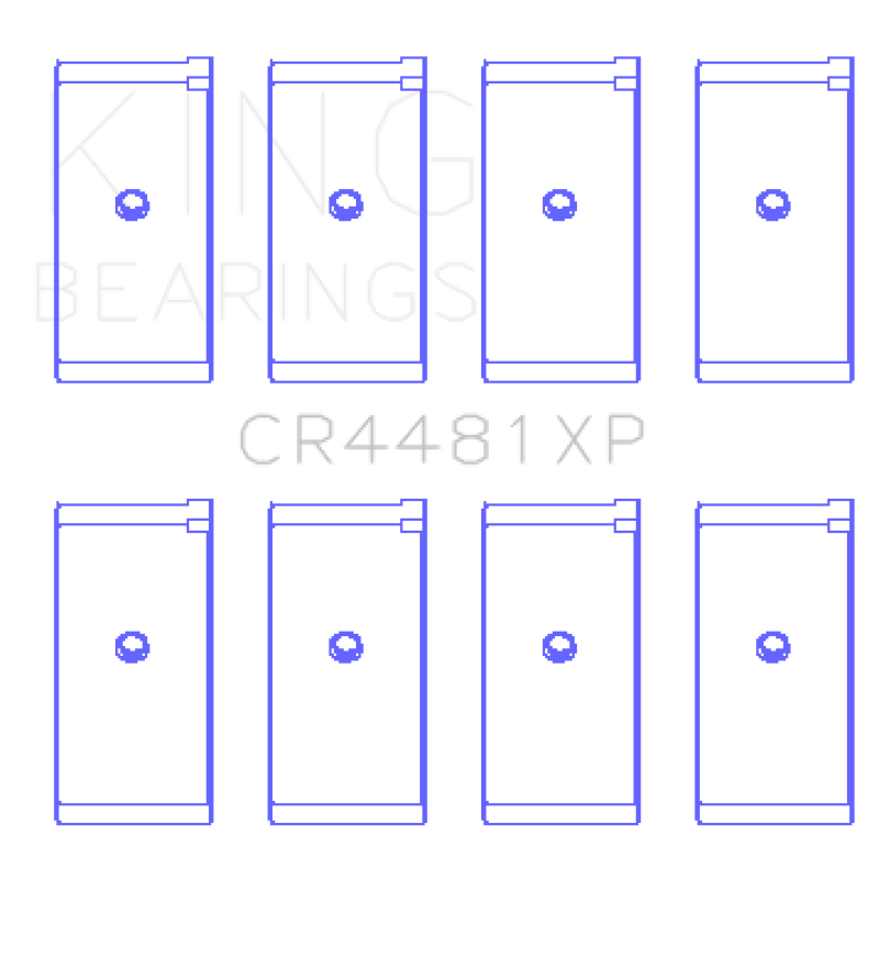 King Mitsubishi 4G63/4G64 6 Bolt 1st Gen DSM (Size STD) Performance Rod Bearing Set - CR4481XP