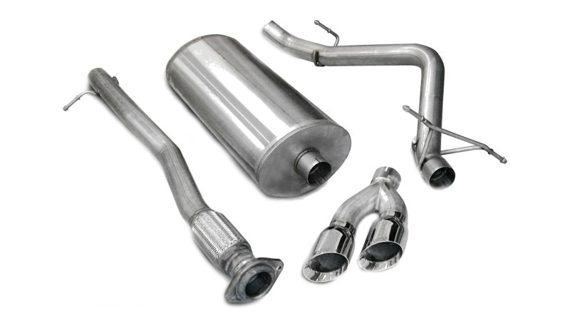 Corsa 2007-2008 Chevrolet Silverado Crew Cab/Short Bed 1500 4.8L V8 Polished Sport Cat-Back Exhaust - 14259