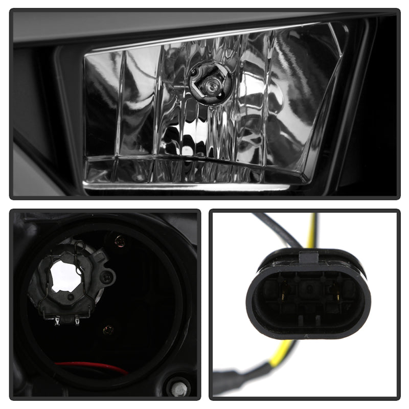 Spyder 14-20 Toyota 4Runner Projector Headlights w/Seq. LED Turn Sig. LED White Light Bar Park Light - 5088154