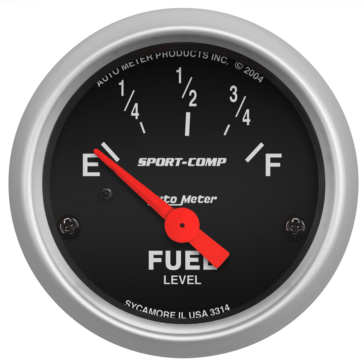 Autometer Sport Comp 52mm Short Sweep Electronic Fuel Level Gauge - 3314