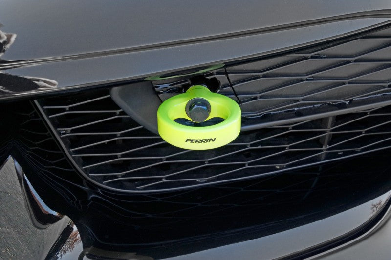 Perrin 20+ Toyota Supra Tow Hook Kit (Front) - Neon Yellow - PTP-BDY-230NY