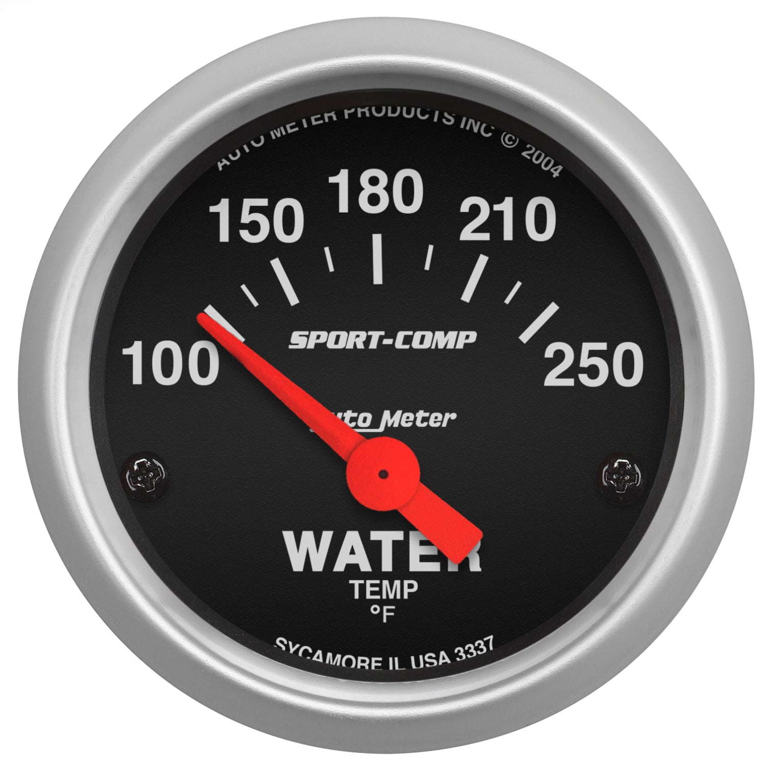 Autometer Sport-Comp 52mm 100-250 Deg F Electronic Water Temp Gauge - 3337