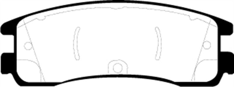EBC 08-09 Buick Allure (Canada) 5.3 Redstuff Rear Brake Pads - DP31122C