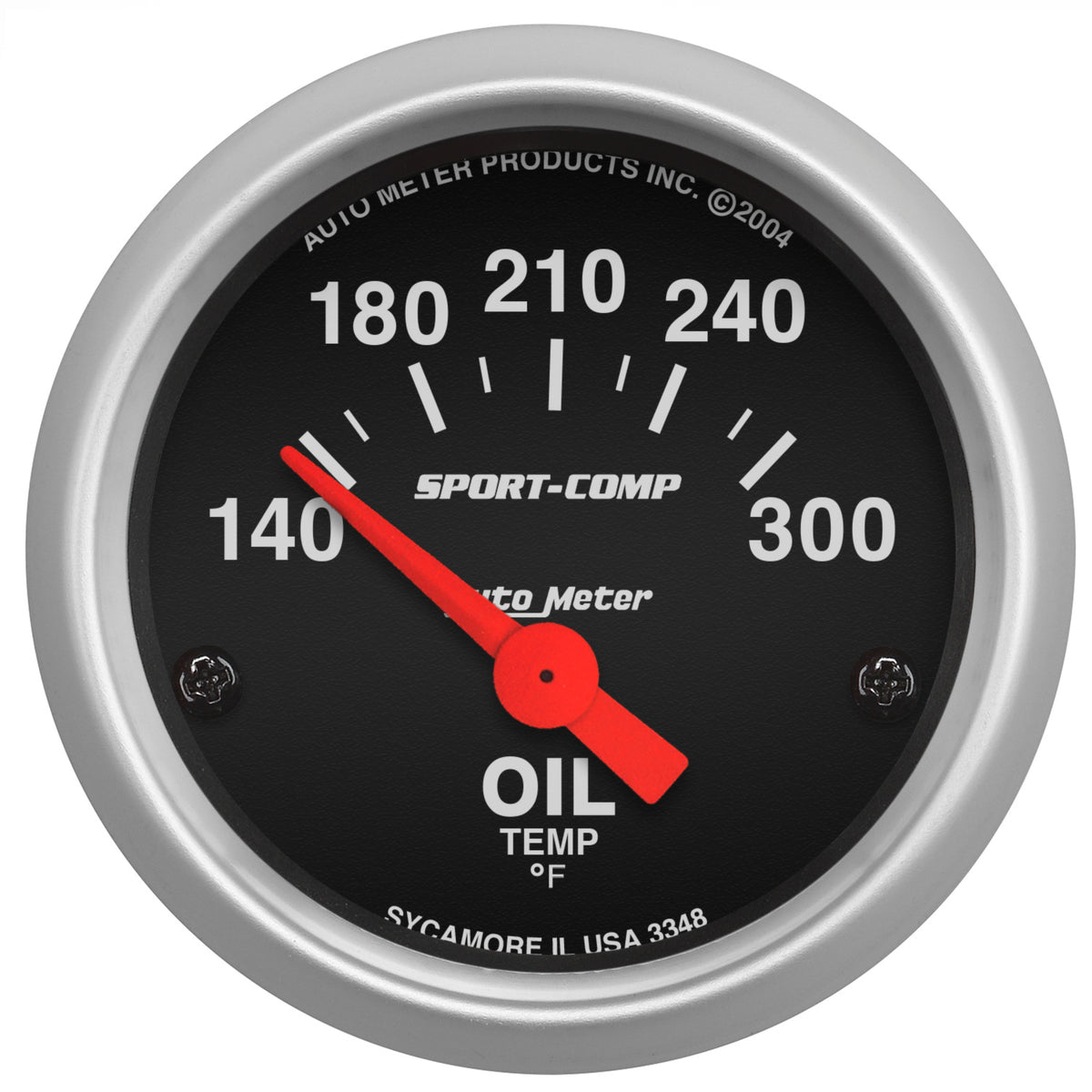Autometer Sport-Comp 52mm 140-300 Deg F Electronic Oil Temp Gauge - 3348