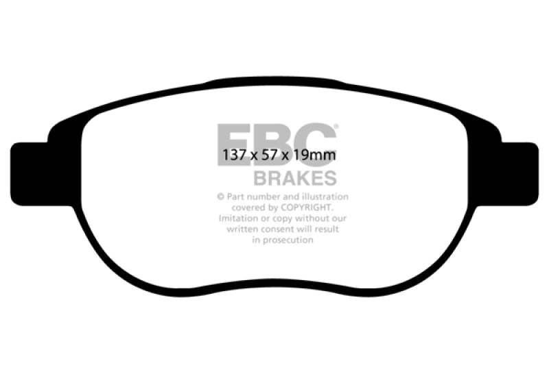 EBC Brakes Yellowstuff Performance Brake Pads - DP41375R