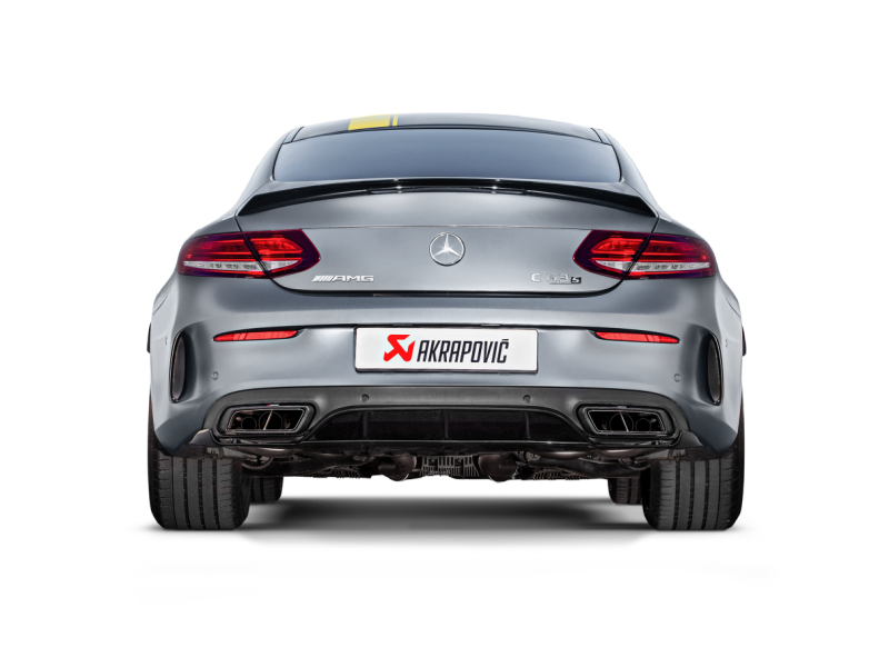 Akrapovic 16-17 AMG C63 Coupe Evolution Line Cat Back (Titanium) w/ Carbon Tips (Req. Link Pipe) - MTP-ME/T/3H