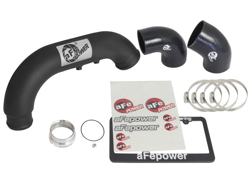 aFe BladeRunner 3in Black IC Tube Cold Side w/ Coupling &amp; Clamp Kit 2016 GM Colorado/Canyon 2.8L - 46-20269-B