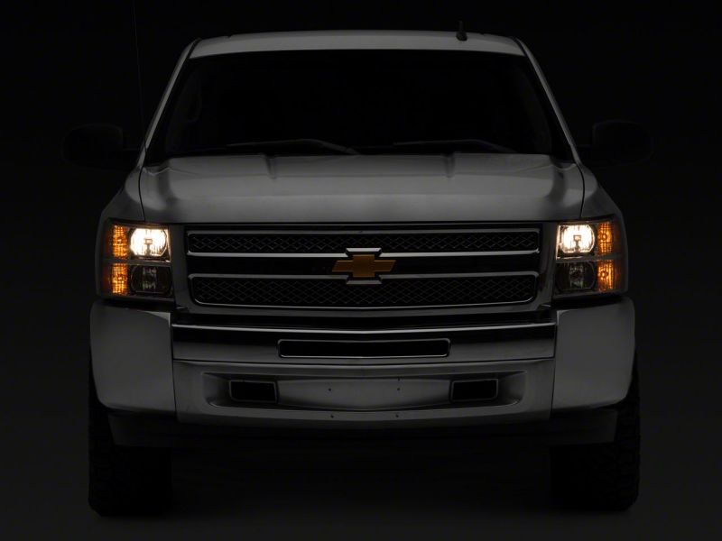 Raxiom 07-14 Chevrolet Silverado 1500 Axial OEM Rep Headlights- Chrome Housing (Clear Lens) - S122323
