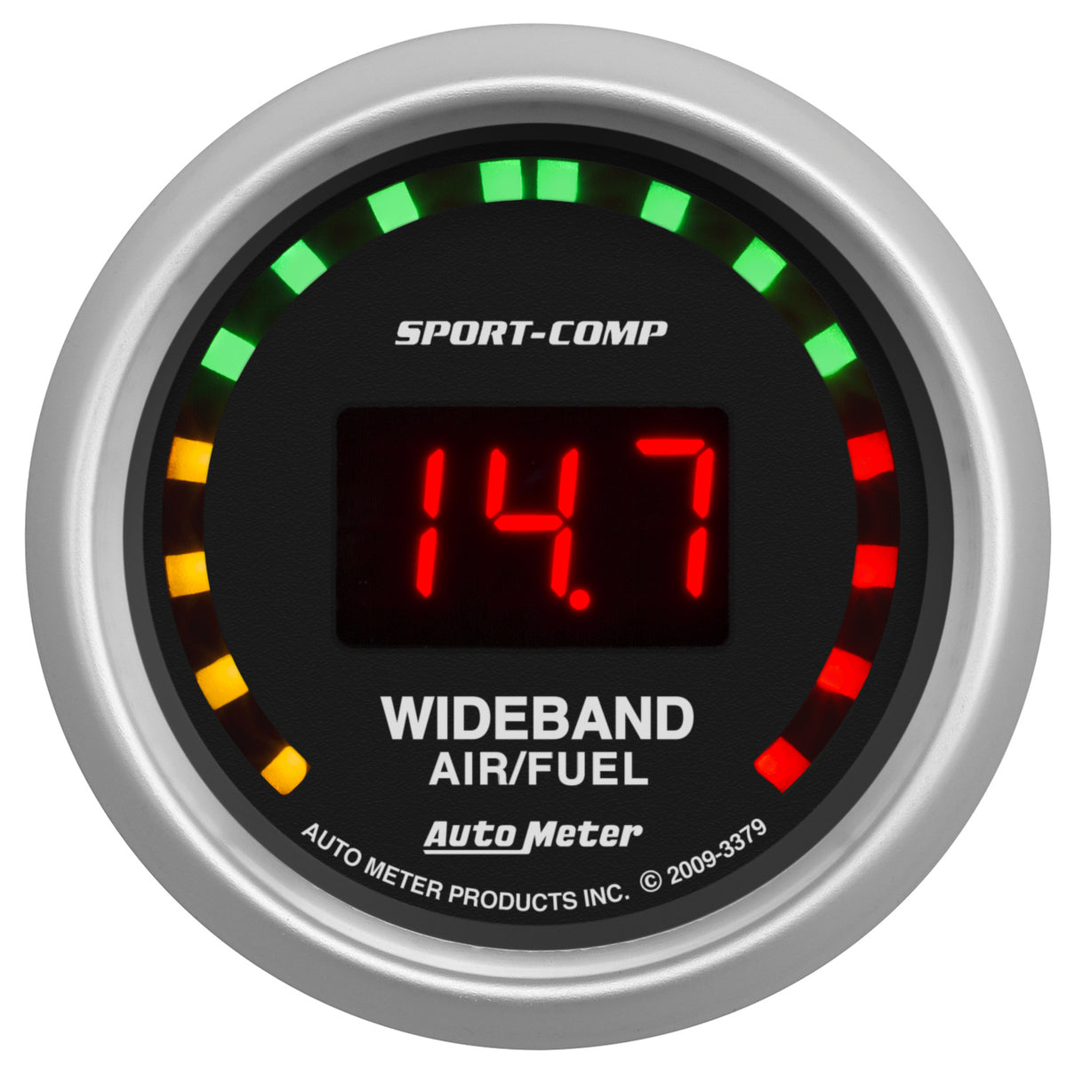 Autometer Sport-Comp 52mm Digital Wideband Air/Fuel Ratio Street Gauge - 3379