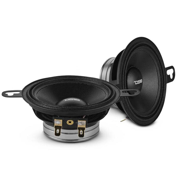 DS18 3.5in 100 Watts RMS 4 ohm Neodymium Full Range OEM Fitment Dashboard Loudspeakers - 35D200NO-4 - front view