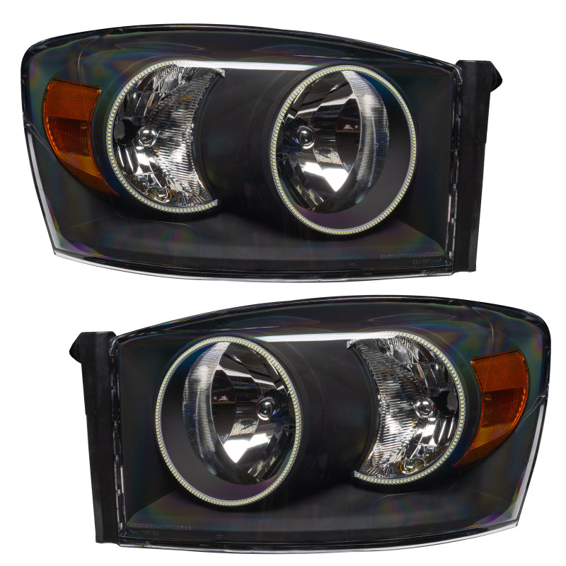 Oracle 07-08 Dodge Ram SMD HL - Black - ColorSHIFT w/ Simple Controller SEE WARRANTY - 8187-504