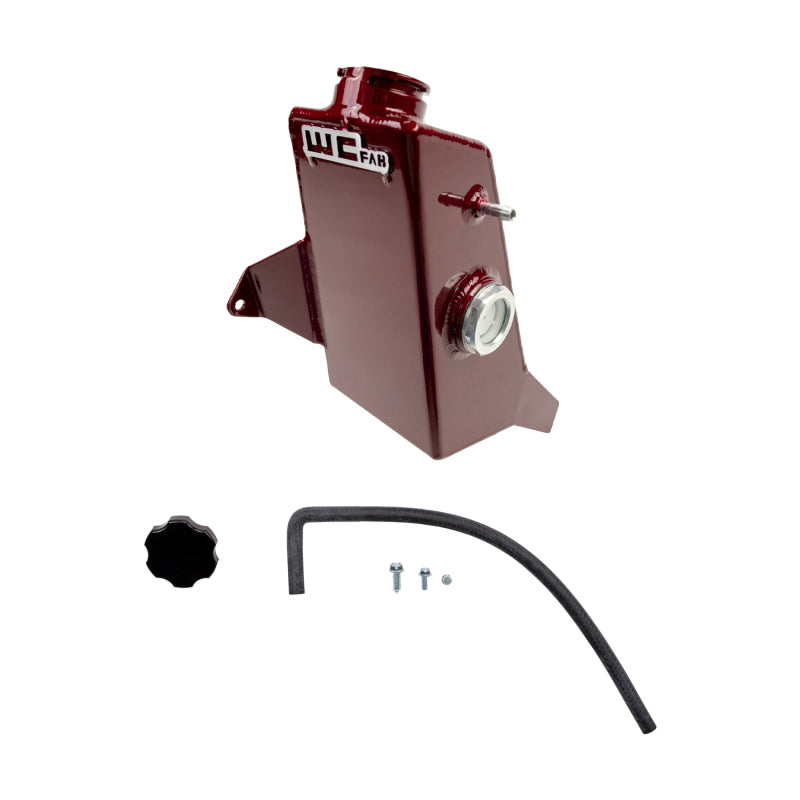 Wehrli 10-12 Cummins 6.7L OEM Placement Coolant Tank - Cat Yellow - WCF100212-CAT