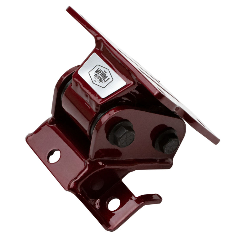 Wehrli 01-10 GM Duramax LB7/LLY/LBZ/LMM Heavy Duty Engine Mount - WCFab Red - WCF100158-RED
