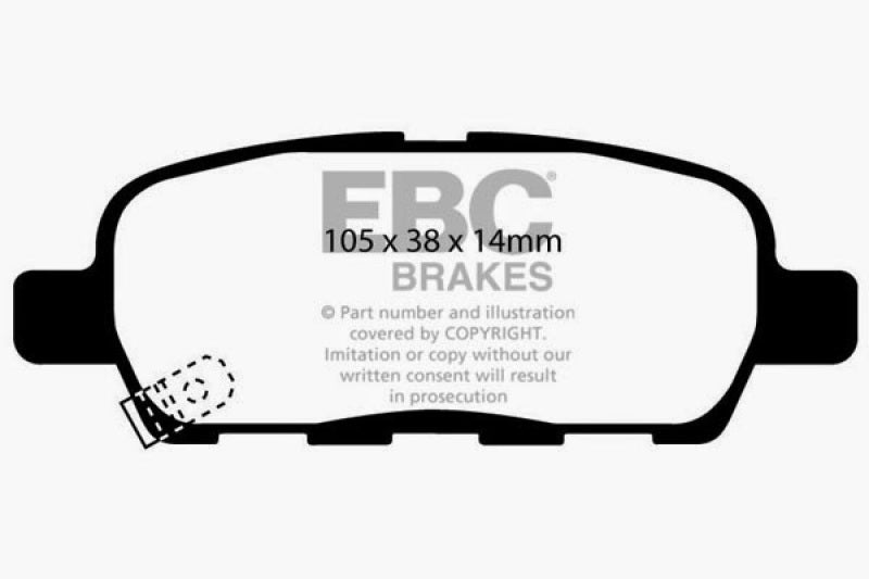 EBC 03-05 Infiniti FX35 3.5 Ultimax2 Rear Brake Pads - UD905