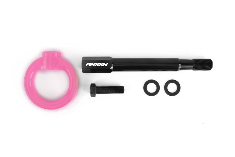 PERRIN 25-26 Subaru Forester (Bse/Ltd-Prem-Spt-Tour Incl. Hybrid/Wldrns) FR Tow Hook Kit - Hyp Pink - PSP-BDY-238HP