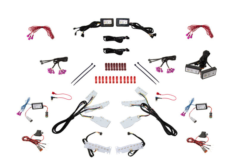 Diode Dynamics 17-20 Chevrolet Camaro ZL1 RGBWA Upper &amp; Lower DRL Boards - DD2296