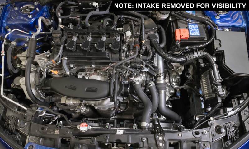 K&amp;N 22-24 Honda Civic 1.5L L4 Aluminum Charge Pipe Kit - Gunmetal Gray - 77-1022KC