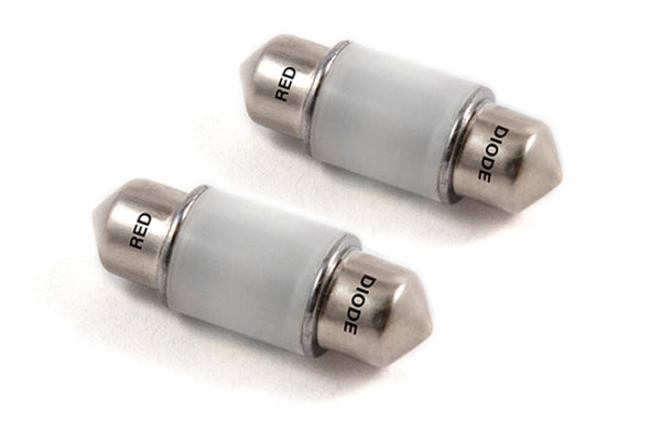 Diode Dynamics 31mm HP6 LED Bulb LED - Red (Pair) - DD0301P for 2000-2009 Honda S2000 - front view