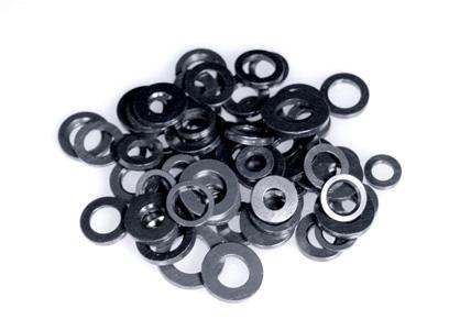 ARP M6 ID 522 OD no chamfer black washers - 200-8324