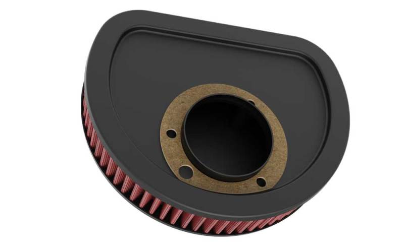 K&N Replacement Air Filter 7.125in L x 5.688in W x 1.625in H for Harley Davidson - HD-1611