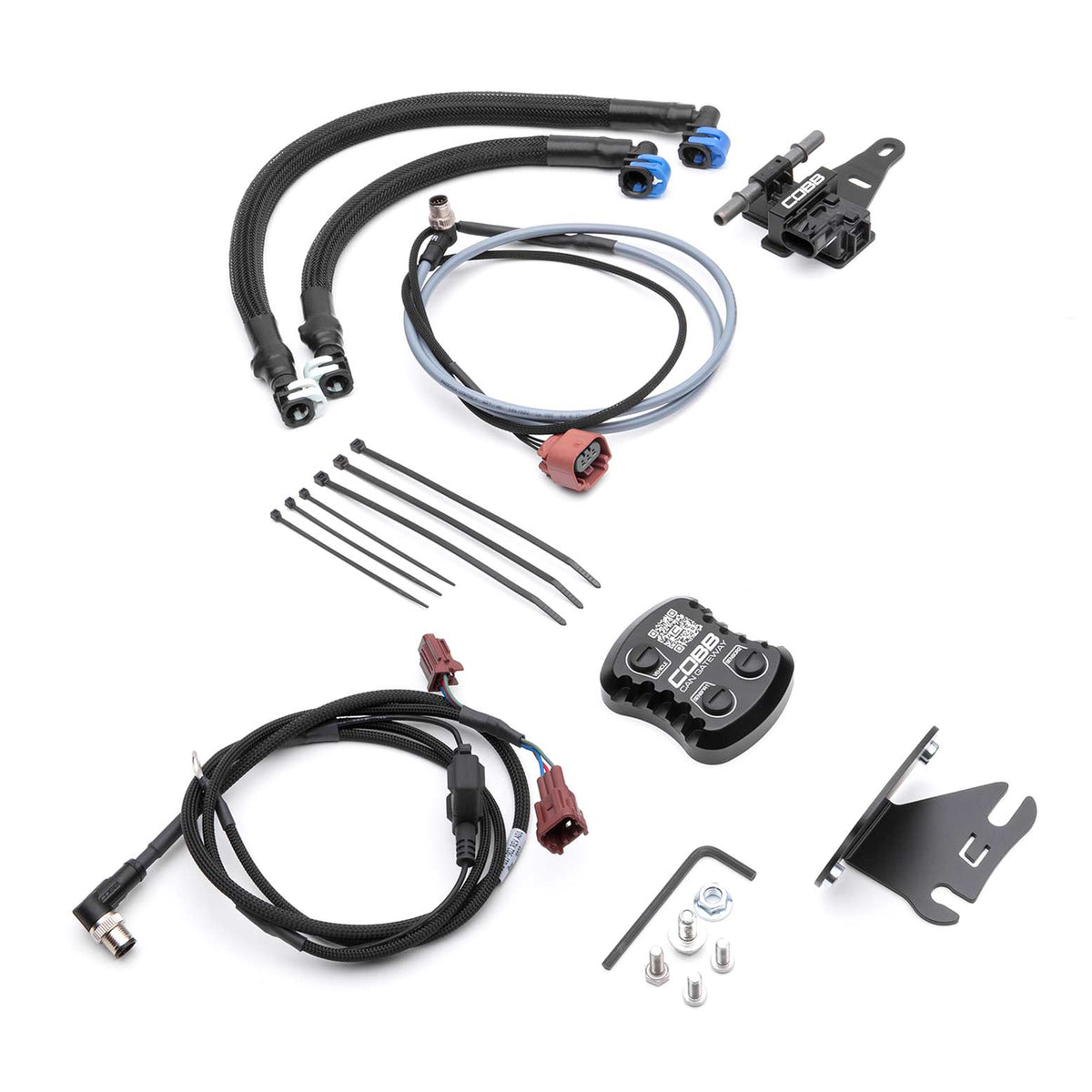 Cobb 18-21 Subaru WRX NexGen Stage 2 + CAN Flex Fuel Redline Carbon Fiber Power Package - Black - SUB004NG2W-BK2FF-RED