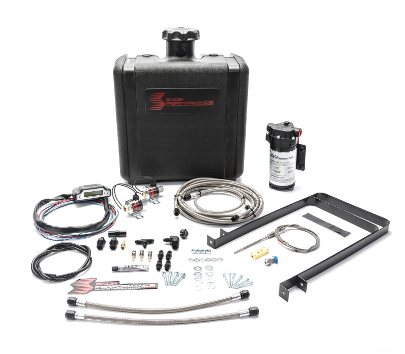 Snow Performance Chevy/GMC Stg 3 Boost Cooler Water Injection Kit (SS Braided Line 4AN Fittings) - SNO-530-BRD for 2001-2020 
