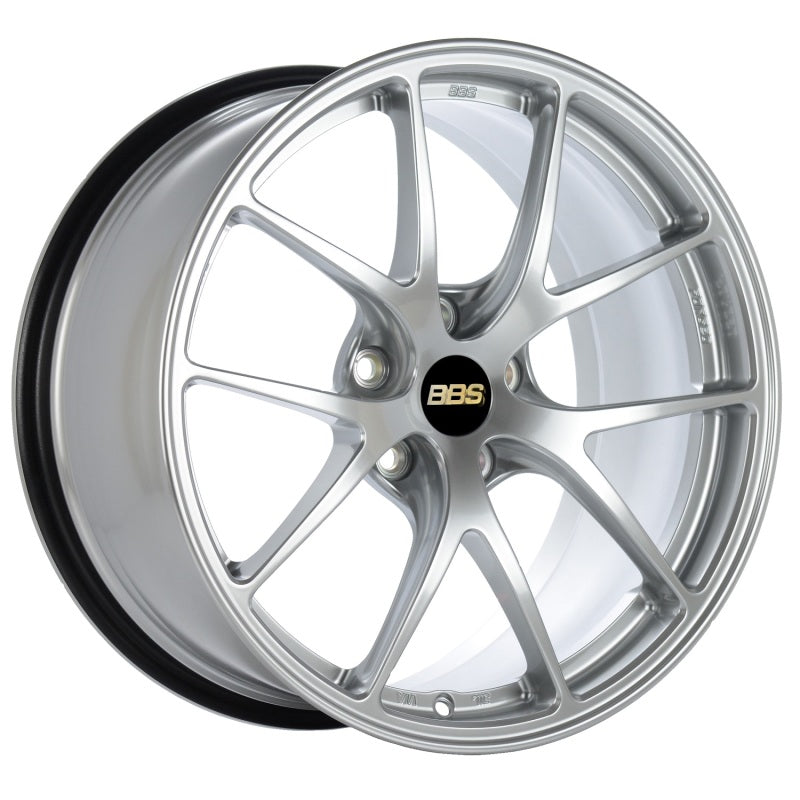 BBS RI-A 18x9.5 5x114.3 ET22 Diamond Silver Wheel -82mm PFS/Clip Required - RIA003DS