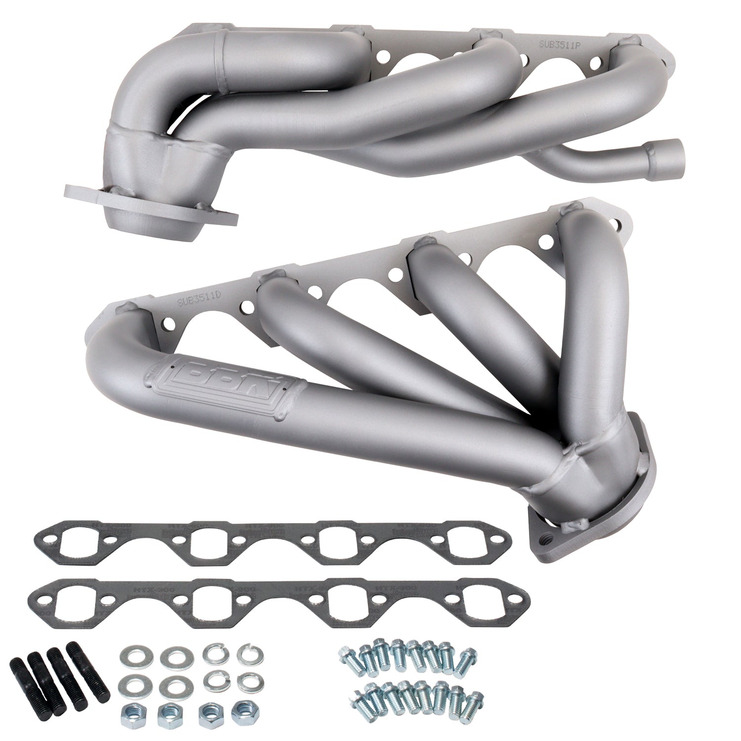 BBK 87-95 Ford F150 Truck 5.8 351 Shorty Unequal Length Exhaust Headers - 1-5/8 Titanium Ceramic - 3511