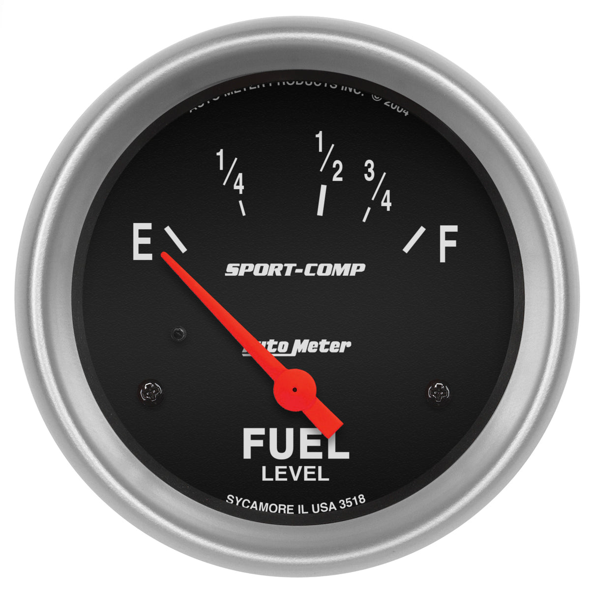 AutoMeter Gauge Fuel Level 2-5/8in. 16 Ohm(e) to 158 Ohm(f) Elec Sport-Comp - 3518