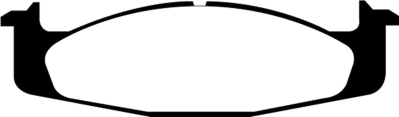 EBC 94-96 Ford Bronco 5.0 Greenstuff Front Brake Pads - DP61260 for 1994-2003 Ford E 150 - front view