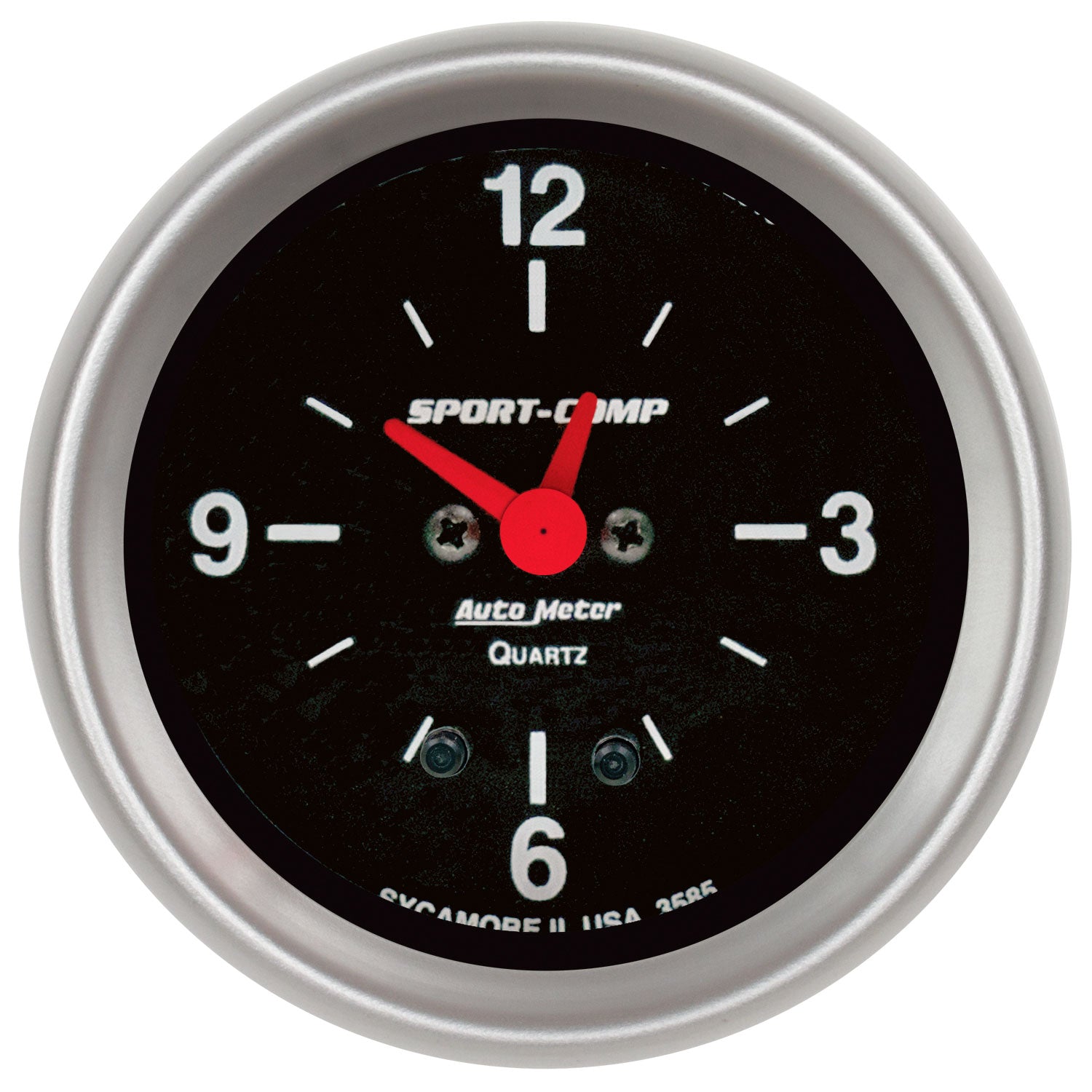Autometer 2-5/8in 12 Hour Analog Clock Gauge - 3585