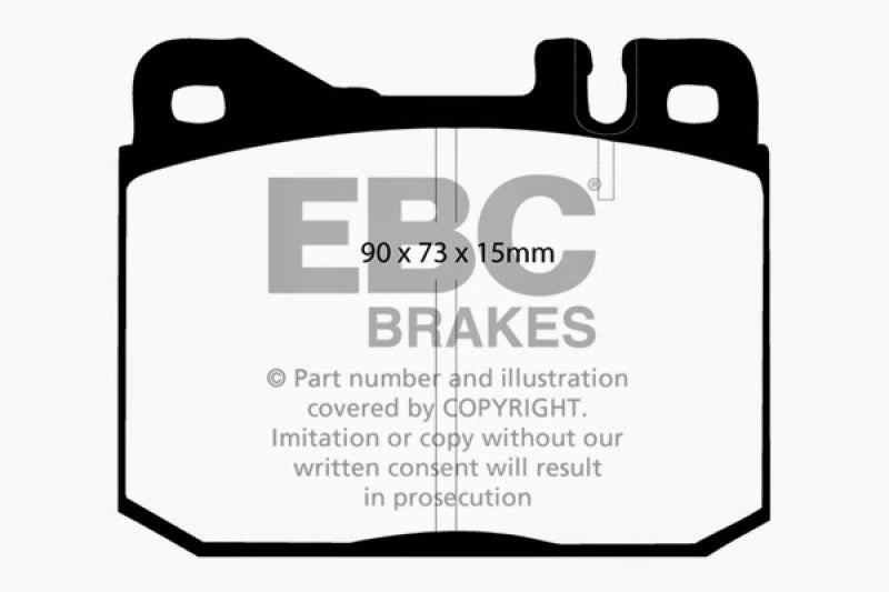 EBC 76-79 Mercedes-Benz 230 Greenstuff Front Brake Pads - DP2261