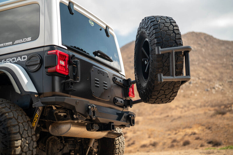 DV8 18-25 Jeep Wrangler JL Body Mounted Tire Carrier - TCJL-14