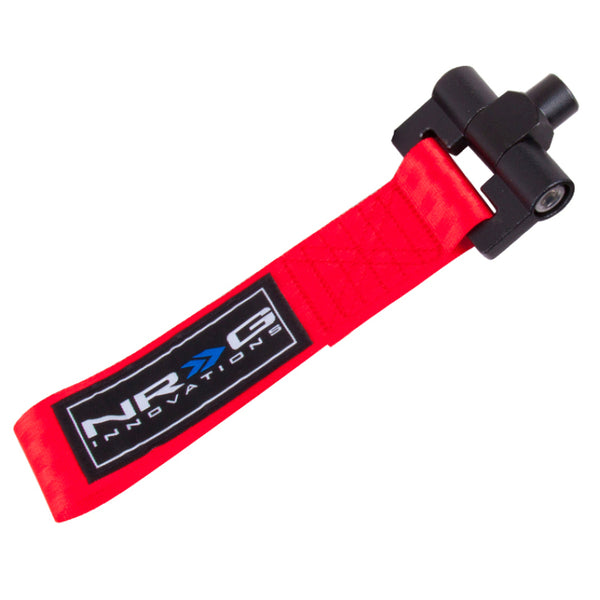 NRG Bolt-In Tow Strap Red - Scion Fr-S 2012+ / Subaru BRZ 2012+ (5000lb. Limit) - TOW-122RD - front view