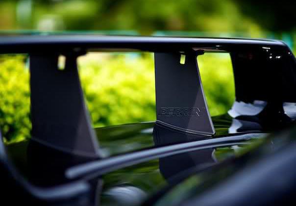 Perrin STi Black Plastic Wing Support - PSP-BDY-100BK