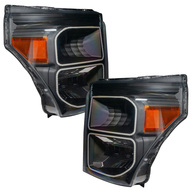 Oracle 11-16 Ford F250/350 LED HL - Black - White SEE WARRANTY - 8159-001