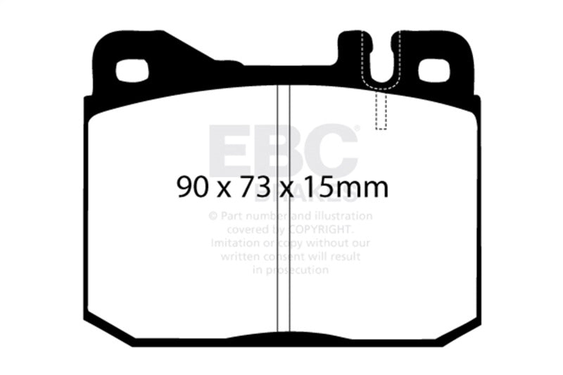 EBC 76-79 Mercedes-Benz 230 Greenstuff Front Brake Pads - DP2261