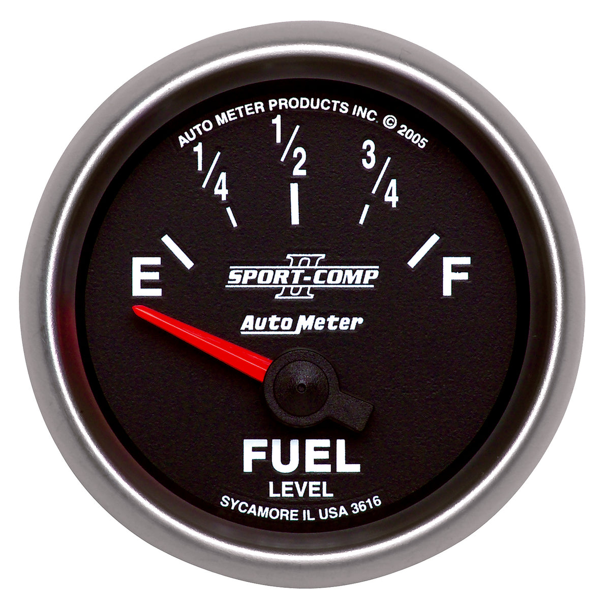 Autometer Sport-Comp II 52mm 240-33 ohms Short Seeep Electronic Fuel Level Gauge - 3616