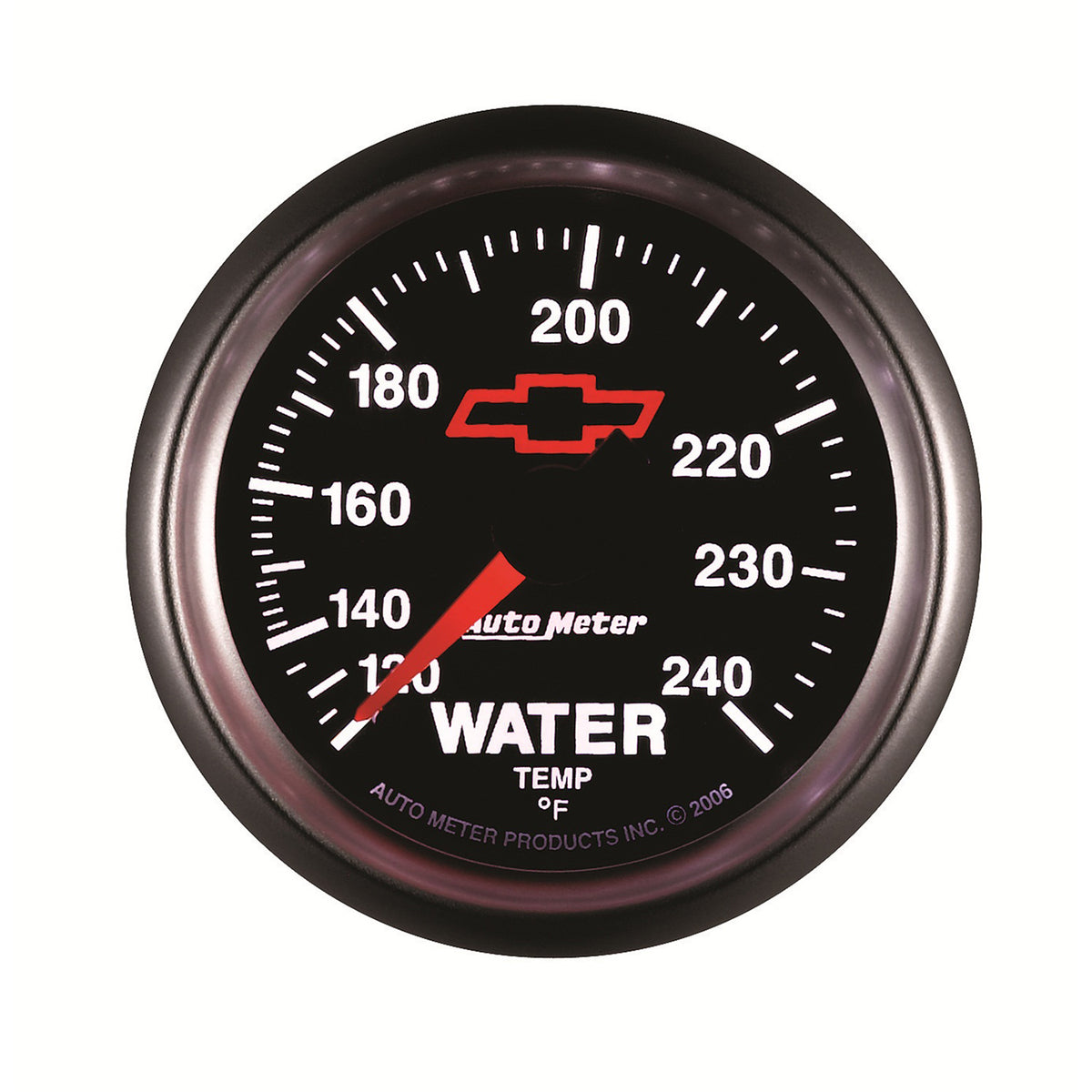 Autometer Sport-Comp II 2-1/16in 120-240 Deg Mechanical Water Temp Gauge - Bowtie Black - 3632-00406
