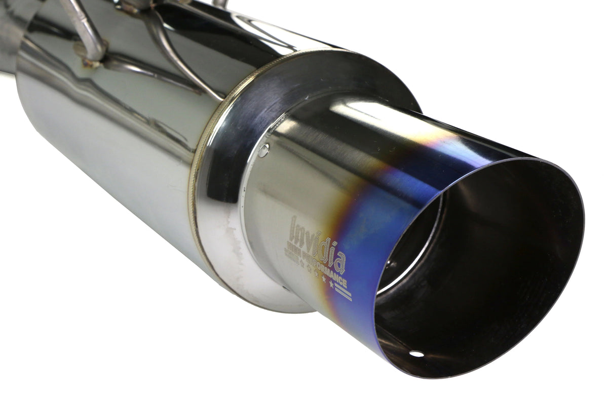 Invidia 08-09 WRX Sedan 76mm (101mm tip) N1 Titanium Tip Cat-back Exhaust - HS08SW4GTT