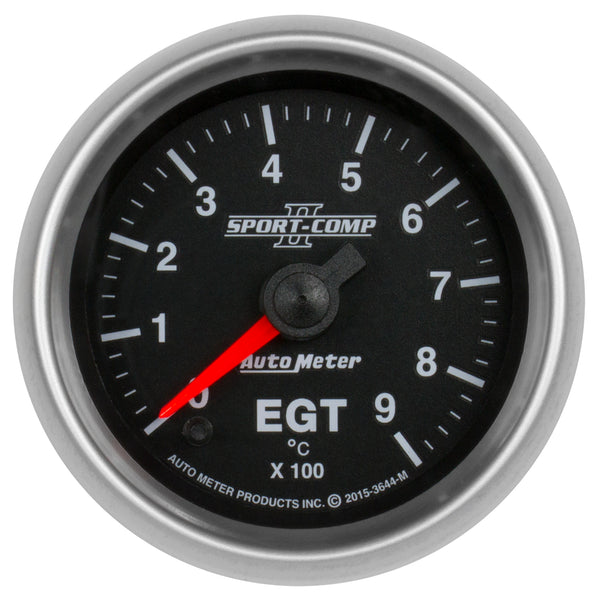 Autometer Sport-Comp II Gauge Pyrometer (Egt) 2 1/16in 900c Digital Stepper Motor Sport-Comp II - 3644-M