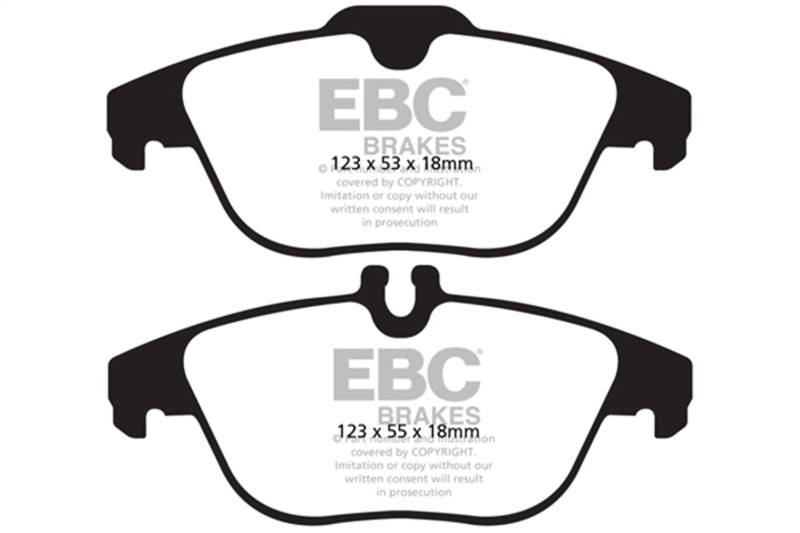 EBC 13-16 Mercedes-Benz GLK250 2.1 Twin TD Yellowstuff Rear Brake Pads - DP42012R