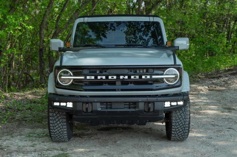 Diode Dynamics 2021 Ford Bronco Stage Series Fog Pocket Kit - White Pro - DD7180 for 2021-2026 Ford Bronco - installed view