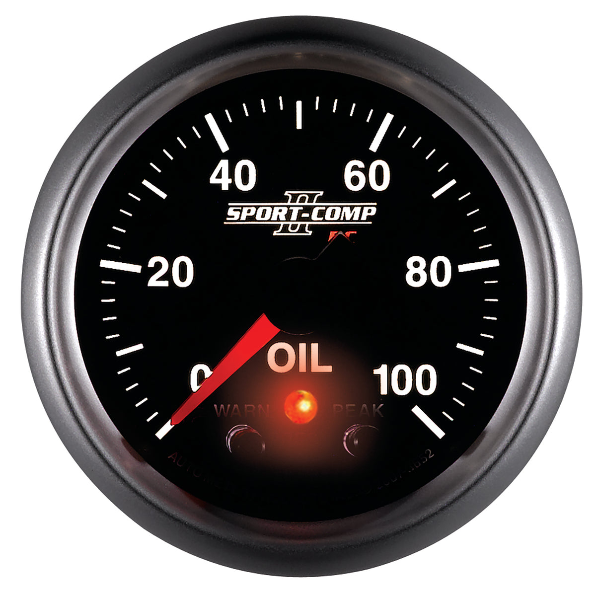 Autometer Sport-Comp II 52.4mm 0-100 PSI Oil Pressure Peak & Warn w/ Electronic Control Gauge - 3652