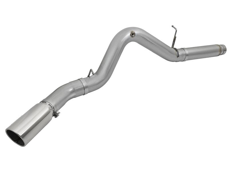 aFe LARGE Bore HD 5in Exhausts DPF-Back SS w/ Pol Tips 16-17 GM Diesel Truck V8-6.6L (td) LML/L5P - 49-44081-P